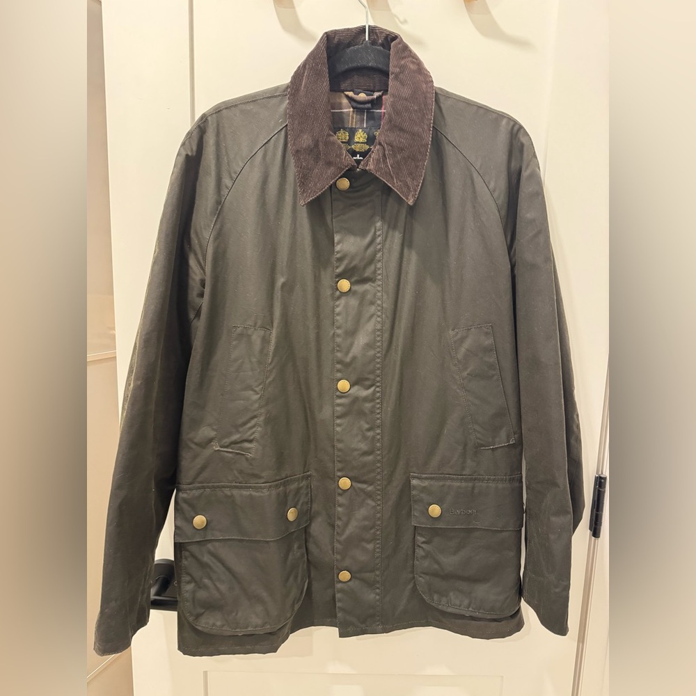Barbour Ashby Jacket with brown cordouroy collar (men’s)